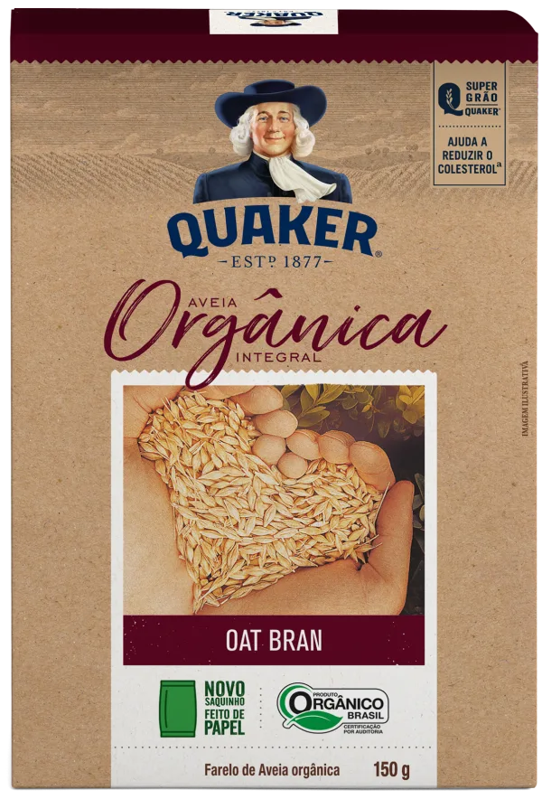 Farelo de Aveia Orgânica Oat Bran​​ Quaker®